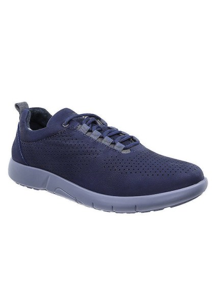 Boxer 90306 Ανδρικά Δερμάτινα Casual Παπούτσια Μπλε